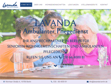 Tablet Screenshot of lavanda-berlin.de